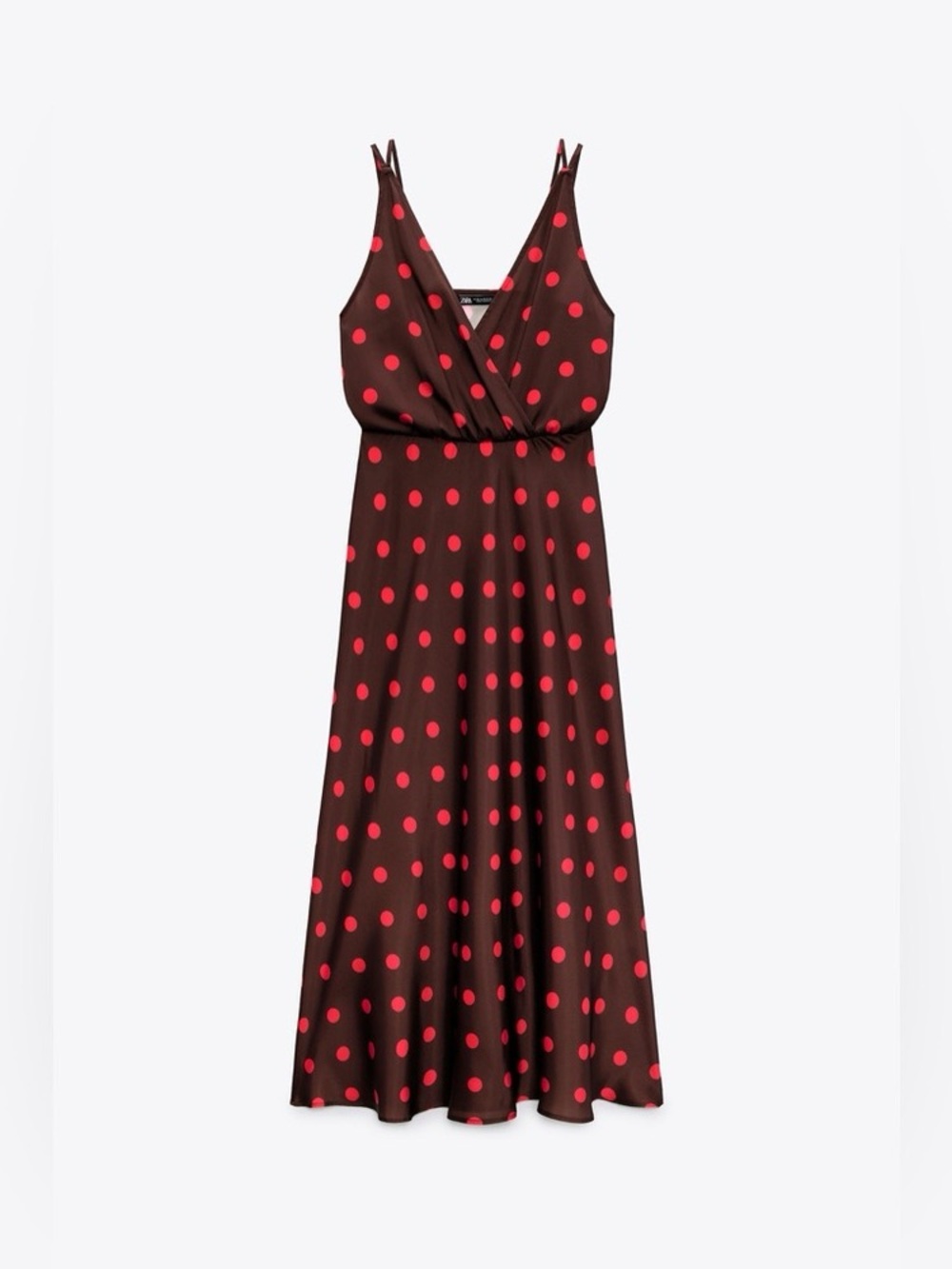 ZARA POLKA DOT DRESS MULTICOLORED - Picture 7 of 9